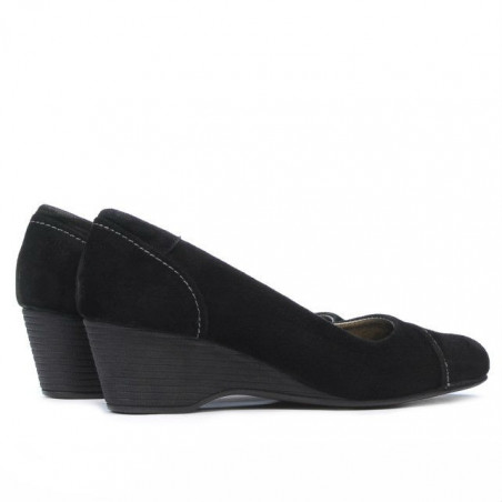 Damen Freizeitschuhe 193 schwarz Veloursleder