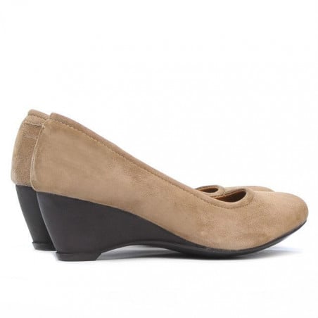 Damen Freizeitschuhe 152-1 Velours Cappuccino