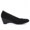 Damen Freizeitschuhe 152-1 Schwarz Velour