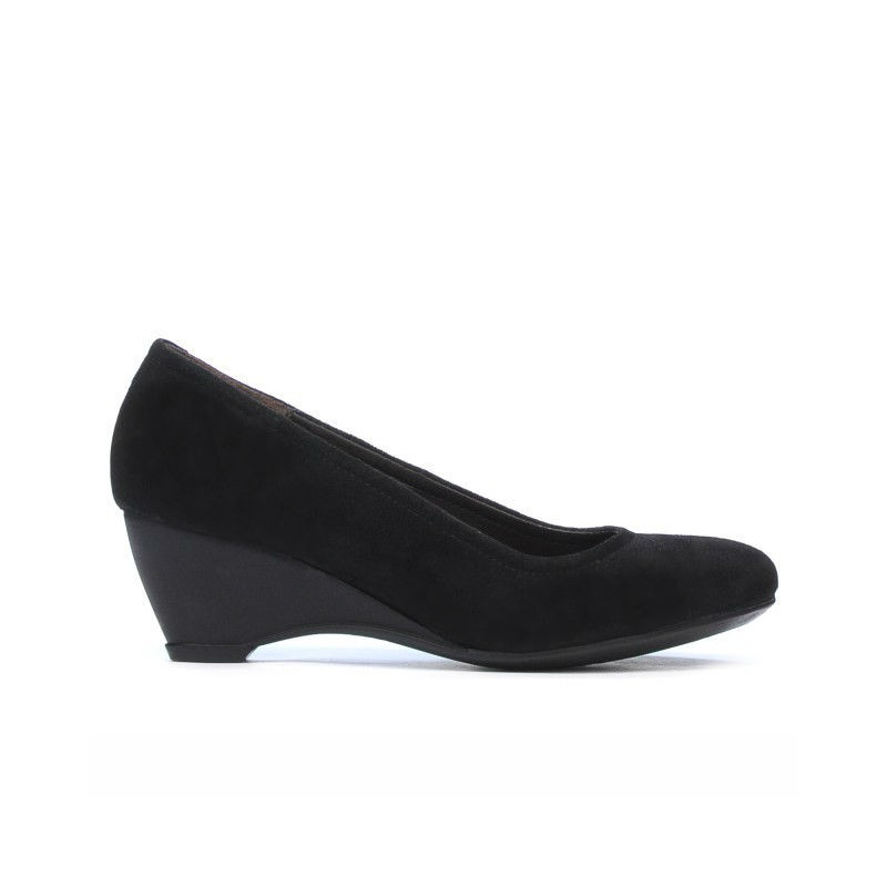 Damen Freizeitschuhe 152-1 Schwarz Velour