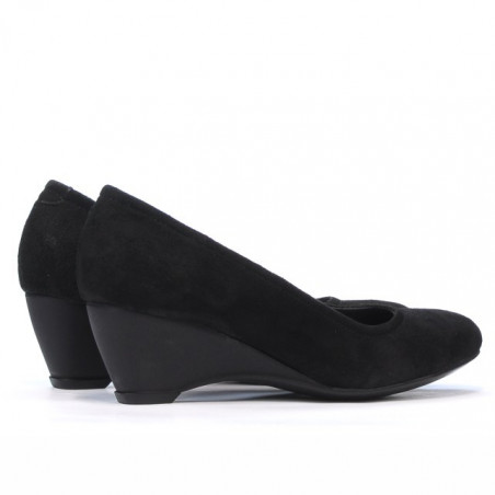 Damen Freizeitschuhe 152-1 Schwarz Velour