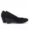 Damen Freizeitschuhe 152-1 Schwarz Velour