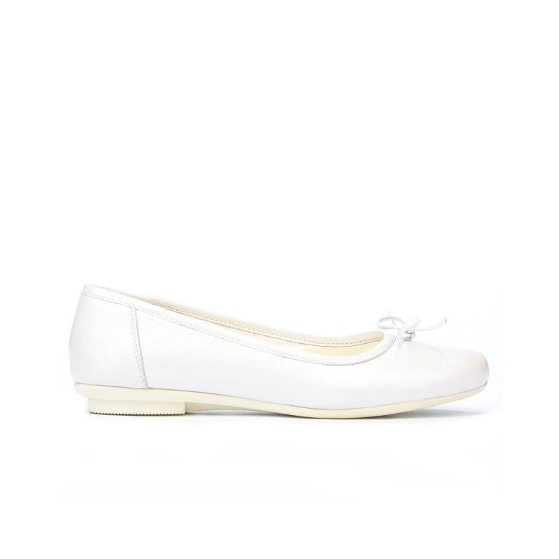 Damen-Ballerinas 184 perlmuttweiß