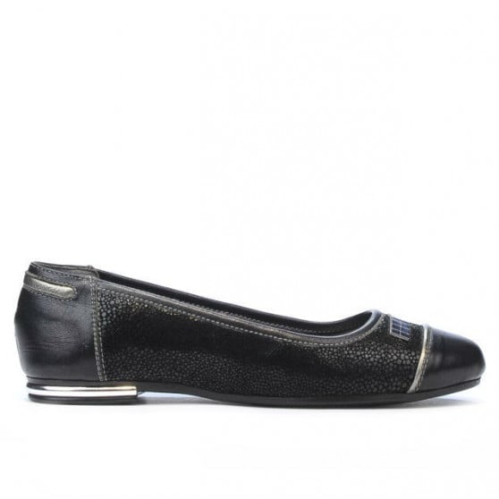 Damenschuhe Ballerinas 632 Schwarz kombiniert
