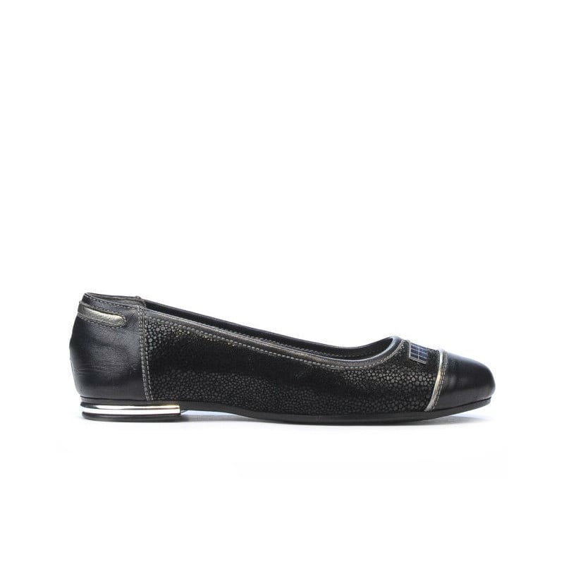 Damenschuhe Ballerinas 632 Schwarz kombiniert
