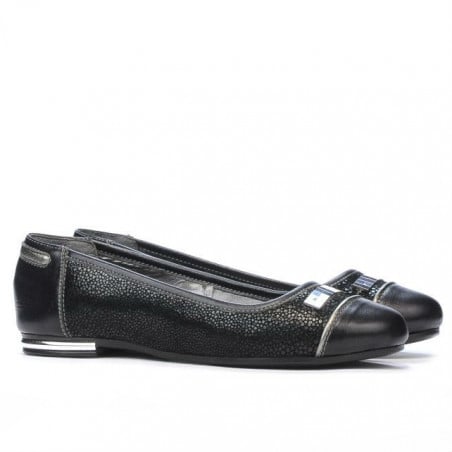 Damenschuhe Ballerinas 632 Schwarz kombiniert