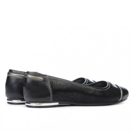 Damenschuhe Ballerinas 632 Schwarz kombiniert