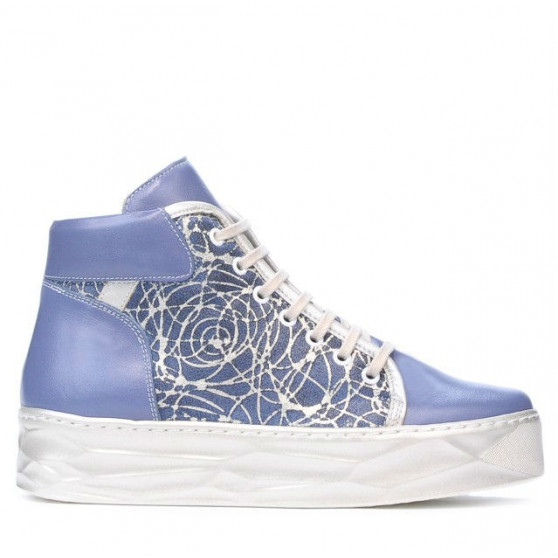 Damenstiefel 3311 blau kombiniert Damenstiefel 3311 blau kombiniert