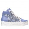 Damenstiefel 3311 blau kombiniert