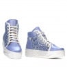 Damenstiefel 3311 blau kombiniert