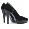 Elegante Damenschuhe 1092-1 schwarzes Wildleder