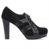 Elegante Damenschuhe 1211 Schwarz Antilope kombiniert