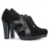 Elegante Damenschuhe 1211 Schwarz Antilope kombiniert