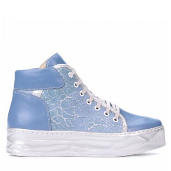 Damenstiefel 3311 blau kombiniert 1 Damenstiefel 3311 blau kombiniert 1