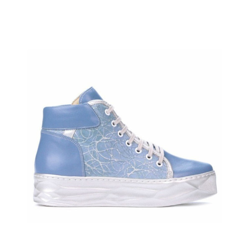 Damenstiefel 3311 blau kombiniert 1