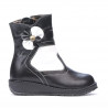 Kleinkinderstiefel 20c schwarz+weiß