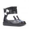 Kleinkinderstiefel 20c schwarz+weiß