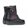 Kleine Kinderschuhe 20c schwarz+bordeaux
