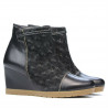 Damenstiefel 1143 schwarz kombiniert