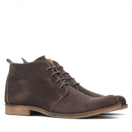Herrenschuhe 412 Kaffee Velours