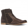 Herrenstiefel 413 Kaffee Veloursleder
