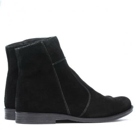 Herrenschuhe 413 schwarz Velours