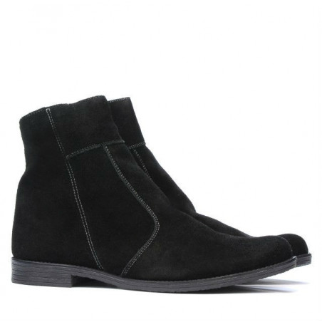 Herrenschuhe 413 schwarz Velours