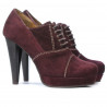 Elegante Damenschuhe 1091 weinrot Antilope