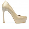 Elegante Damenschuhe 1212 Lack Beige