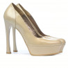 Elegante Damenschuhe 1212 Lack Beige