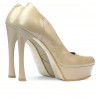 Elegante Damenschuhe 1212 Lack Beige