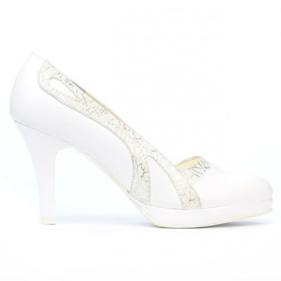 Elegante Damenschuhe 1208pl weiß kombiniert Elegante Damenschuhe 1208pl weiß kombiniert