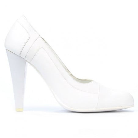 Elegante Damenschuhe 1090 weiß