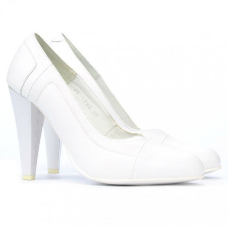 Elegante Damenschuhe 1090 weiß