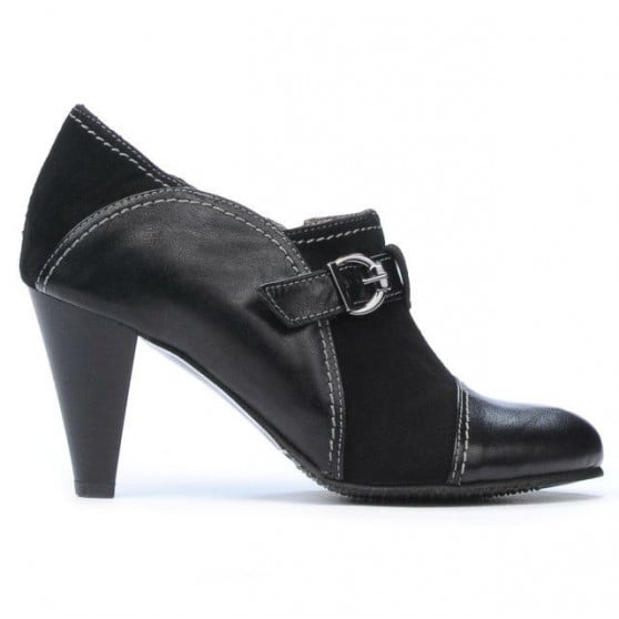 Elegante Damenschuhe 1210 schwarz Wildleder kombiniert Elegante Damenschuhe 1210 schwarz Wildleder kombiniert