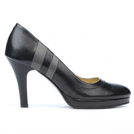 Elegante Damenschuhe 1086 schwarz+grau Elegante Damenschuhe 1086 schwarz+grau