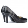 Elegante Damenschuhe 1086 schwarz+grau