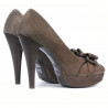 Elegante Damenschuhe 1095-1 Kaffeebraun Antilope
