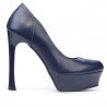 Elegante Damenschuhe 1212 Indigo