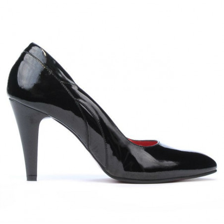 Elegante Damenschuhe 1218 schwarzer Lack
