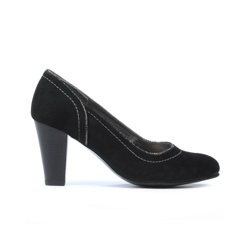 Elegante Damenschuhe 1205 Schwarz Antilope
