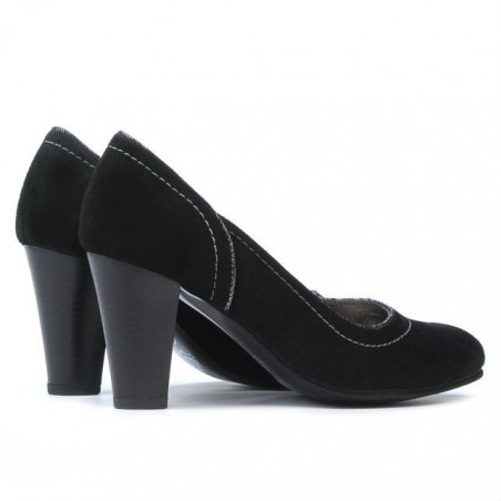 Elegante Damenschuhe 1205 Schwarz Antilope