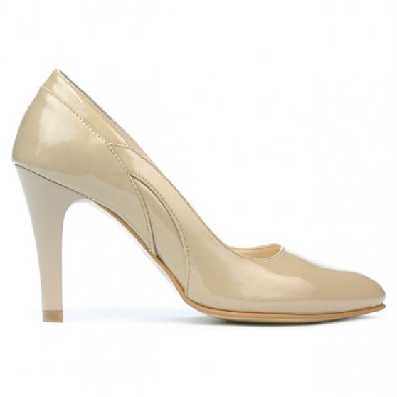 Elegante Damenschuhe 1218 Lack Beige Elegante Damenschuhe 1218 Lack Beige
