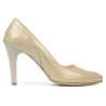 Elegante Damenschuhe 1218 Lack Beige