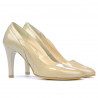 Elegante Damenschuhe 1218 Lack Beige