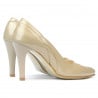 Elegante Damenschuhe 1218 Lack Beige