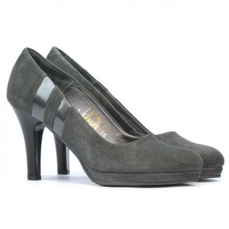 Elegante Damenschuhe 1086 graue Antilope