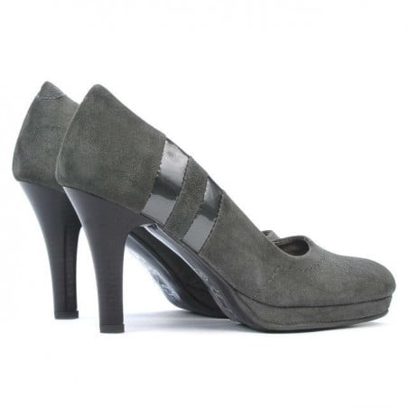 Elegante Damenschuhe 1086 graue Antilope