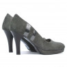 Elegante Damenschuhe 1086 graue Antilope