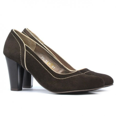 Elegante Damenschuhe 1205 braun antilope